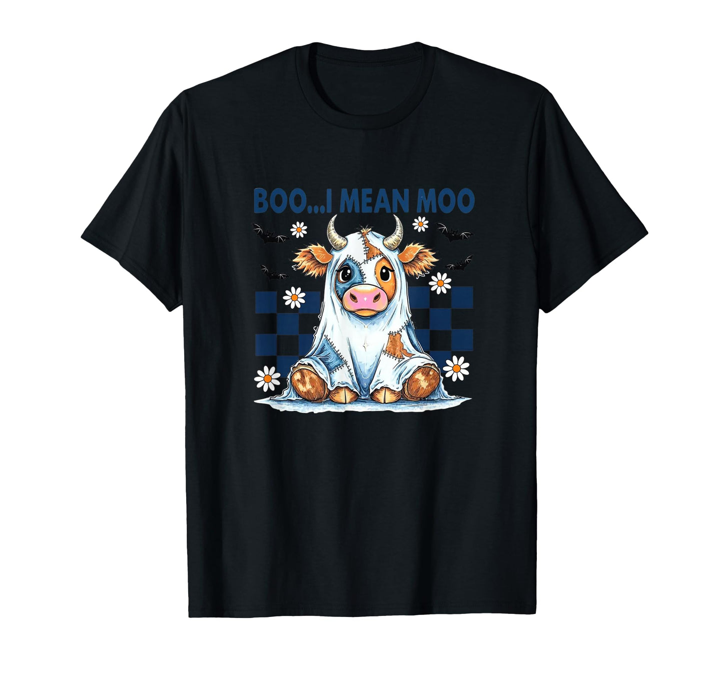 Amazing Spooky Creepy Halloween Boo I Mean moo T-Shirt