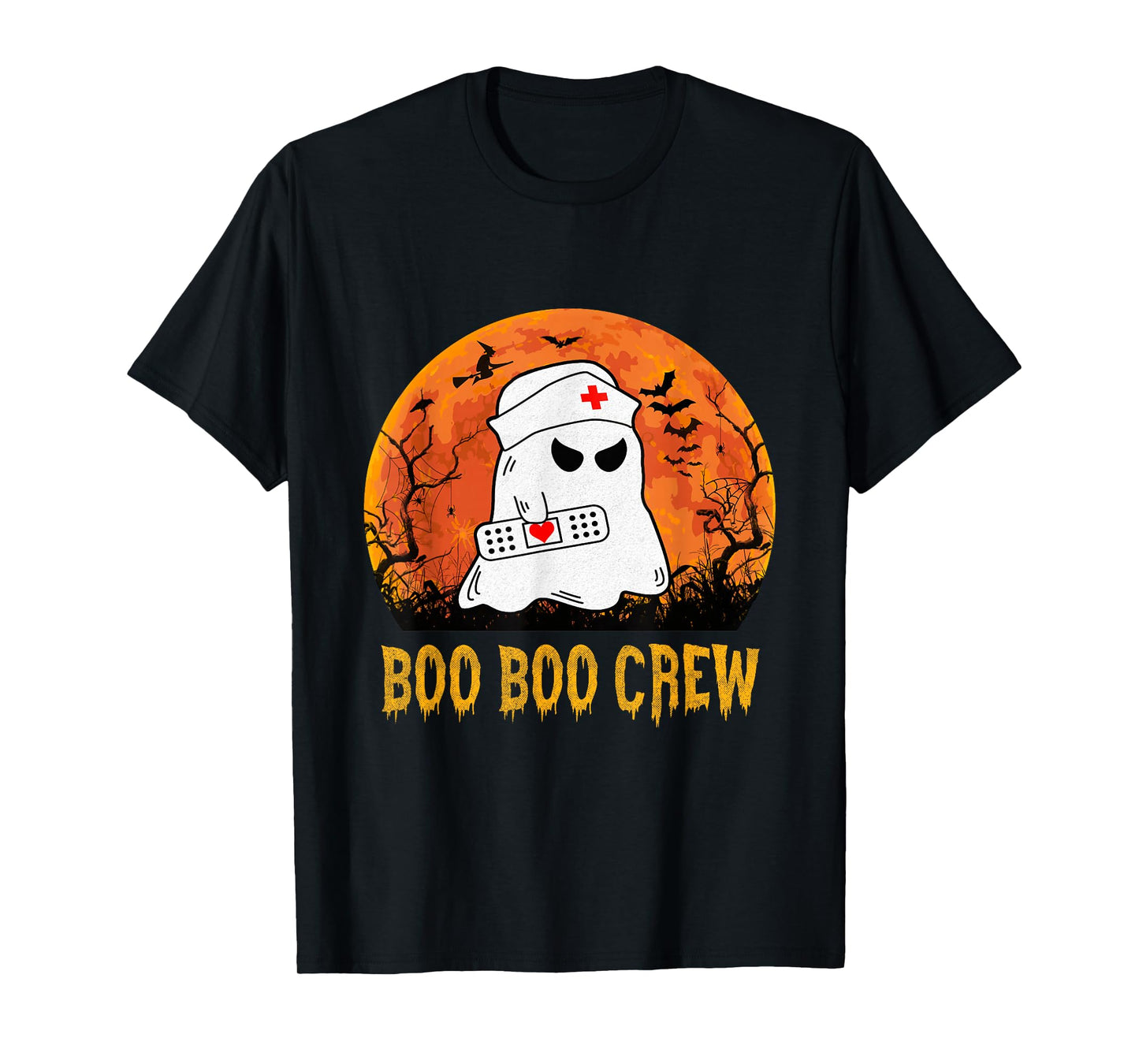 Boo Boo Crew Nurse Shirts Halloween Nurse Shirts for Women T-Shirt