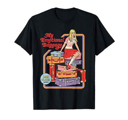 Emotional Baggage Sarcastic Retro Vintage Funny Adult Humor T-Shirt