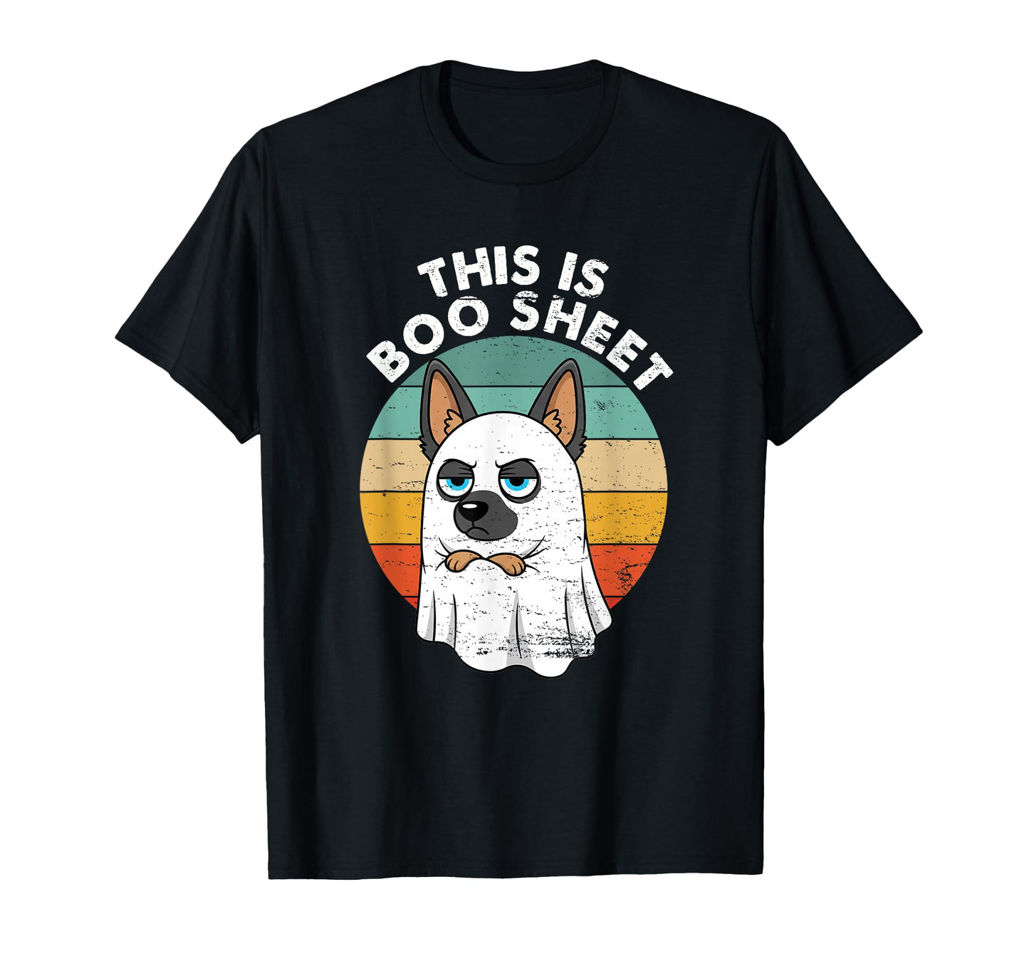 This is Boo Sheet German Shepherd Dog Retro Funny Dog T-Shirt