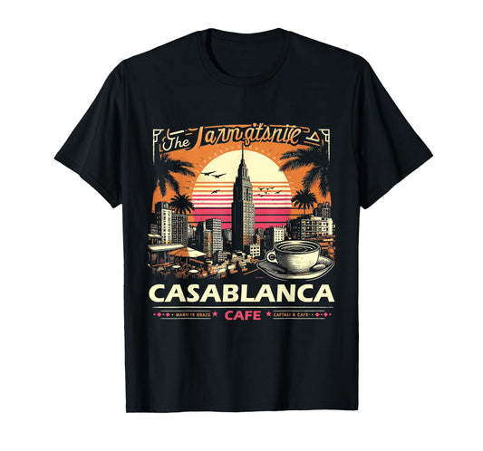 Vintage Casablanca Skyline Cafe T-Shirt