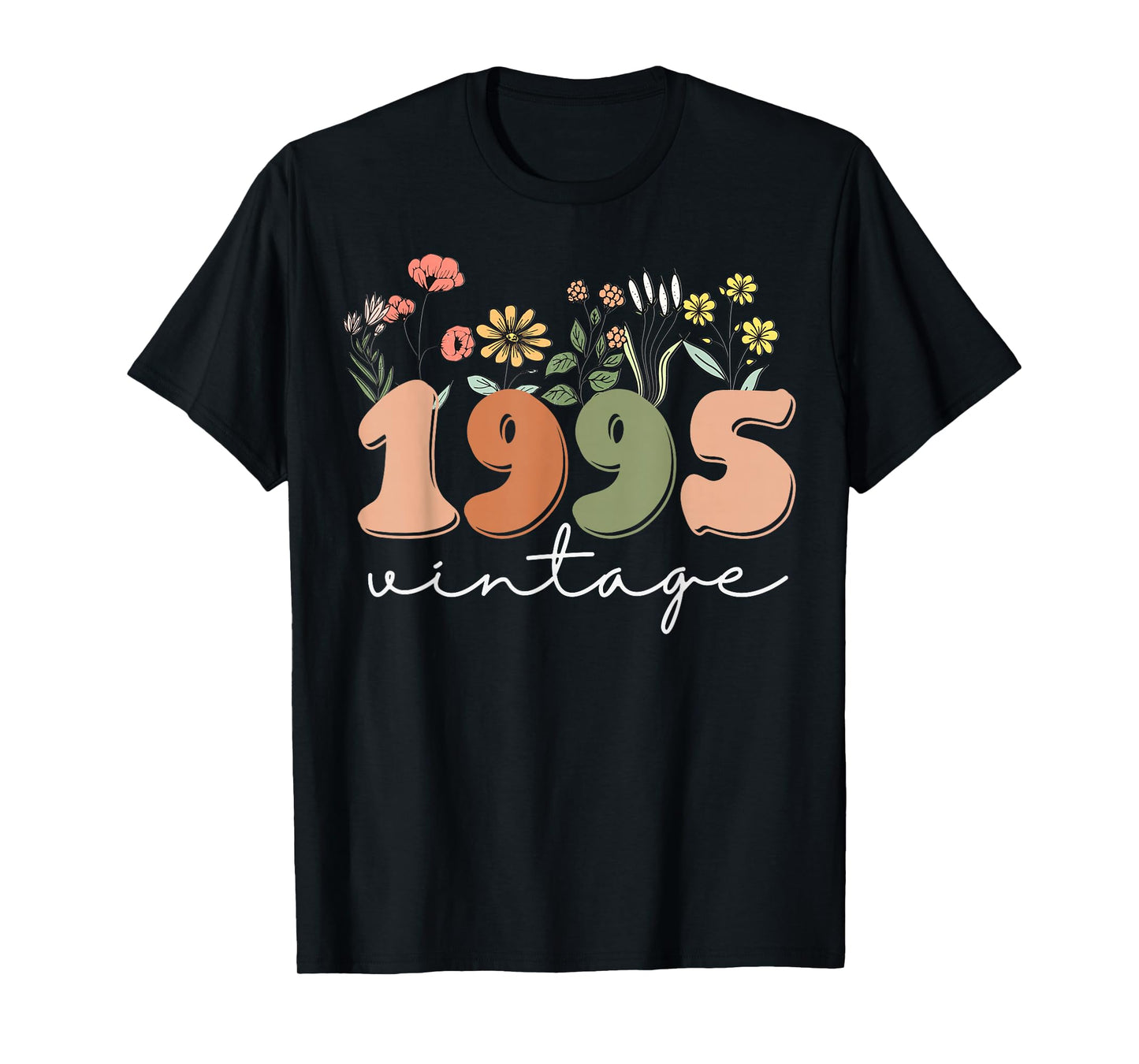 30 Years Old Vintage 1995 30th Birthday Tee Wildflower Women T-Shirt