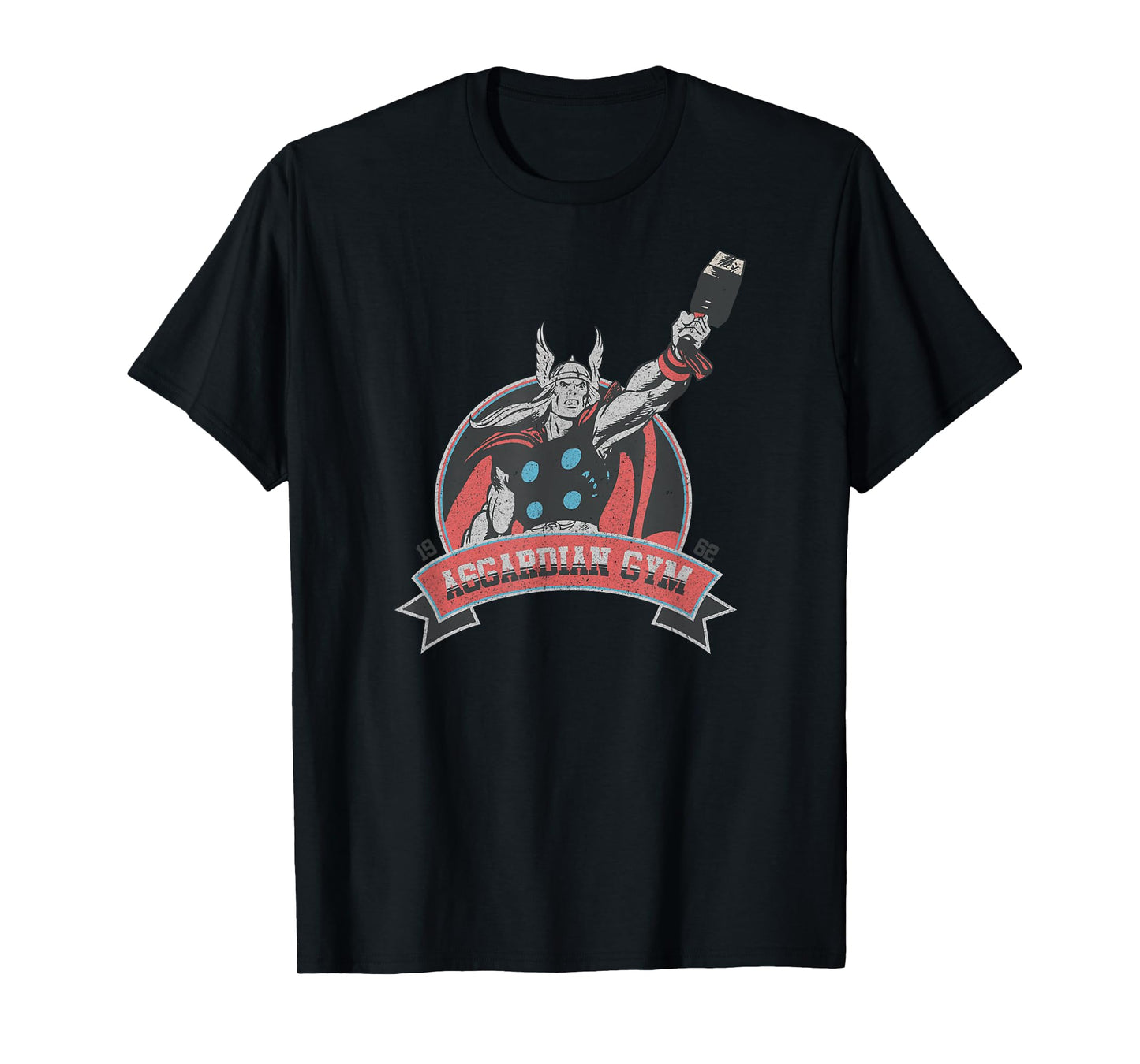 Marvel Thor Retro Comic Asgardian GYM Membership Badge T-Shirt