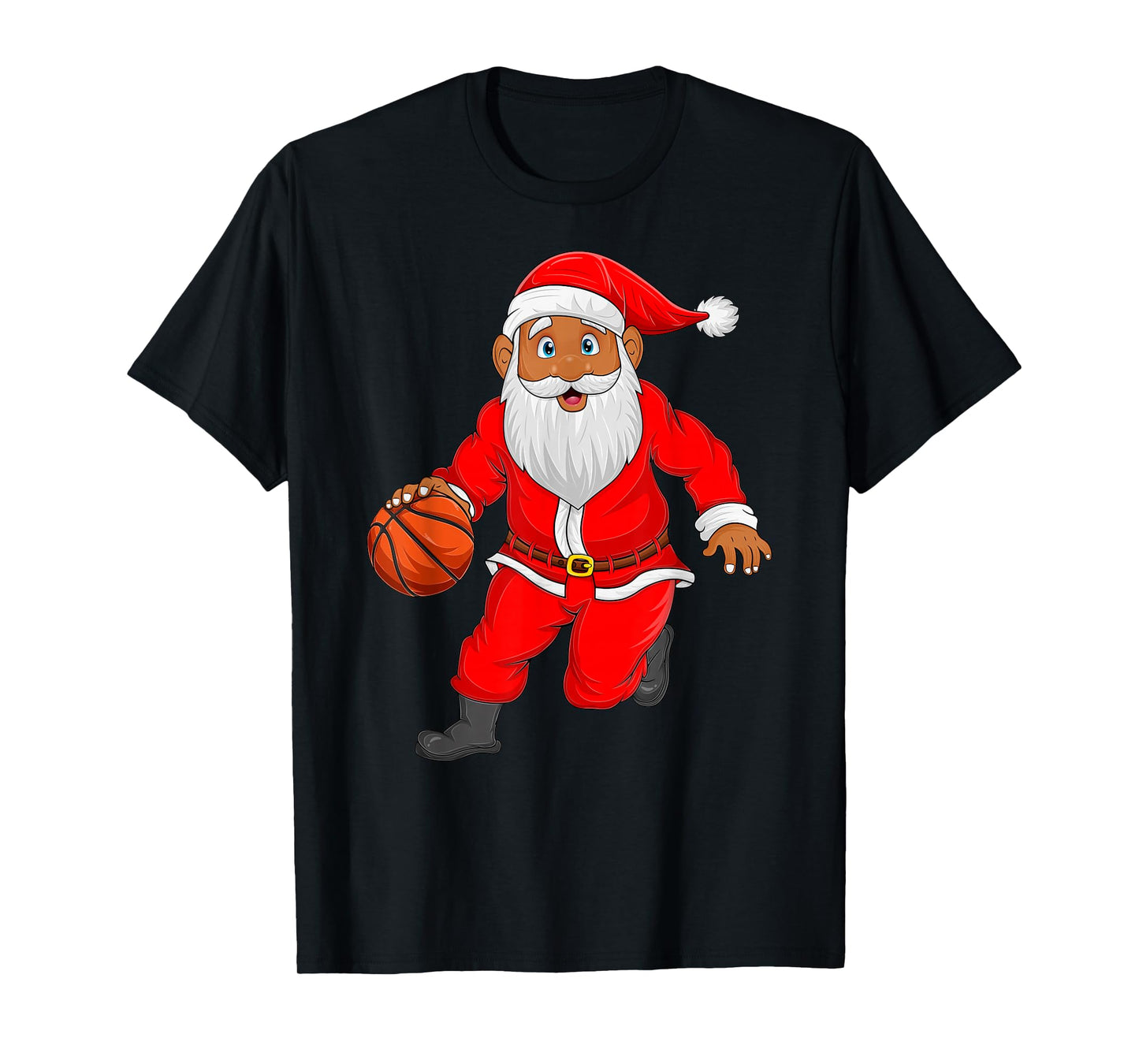 Basketball Player Santa Christmas Pajamas Funny Xmas T-Shirt