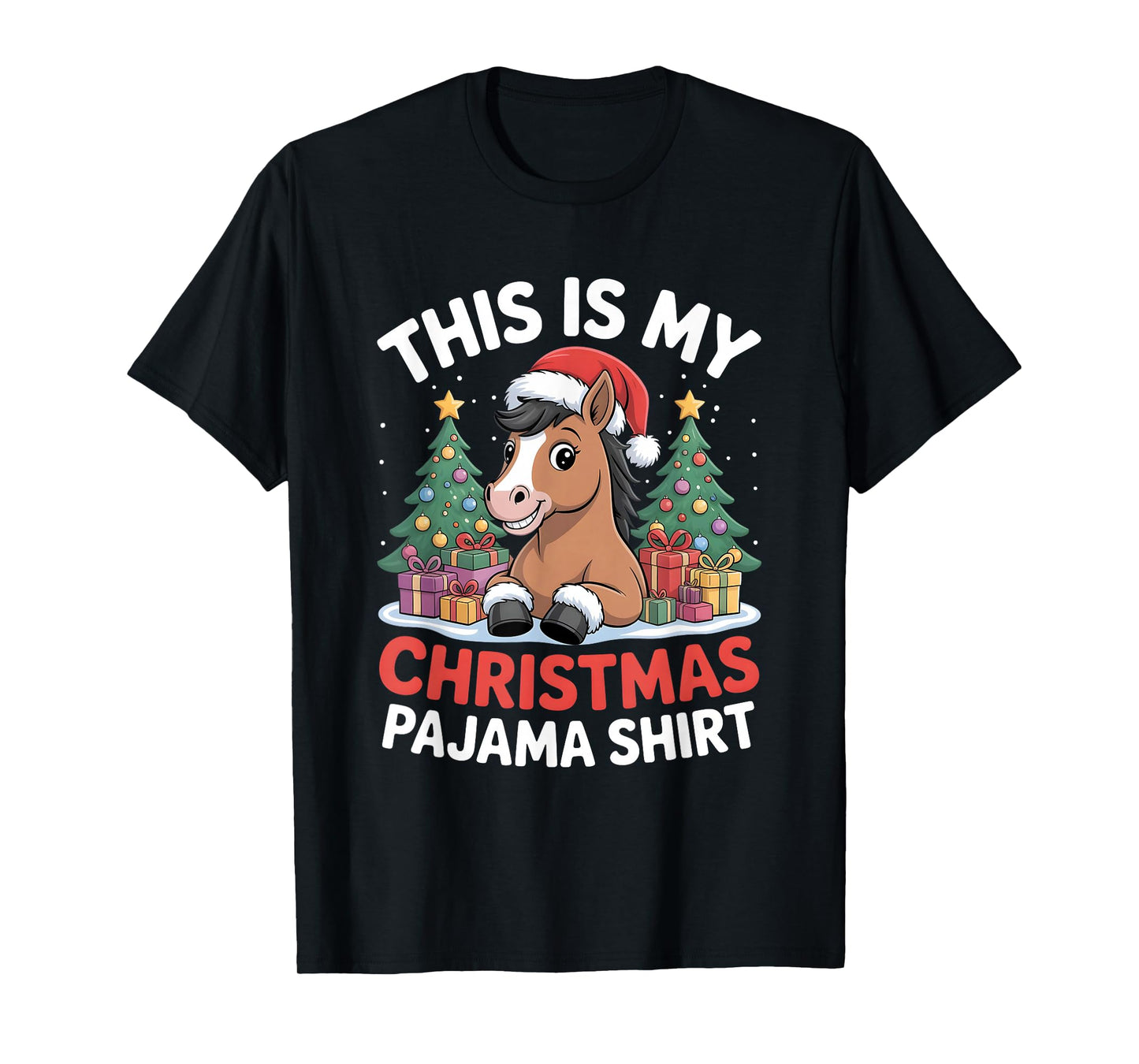 This is My Christmas Pajama Horse T-Shirt