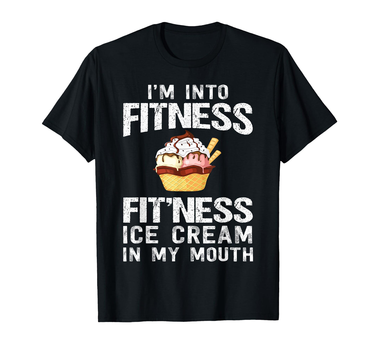 Ice Cream Lover Funny Fitness Bodybuilding Workout Gym T-Shirt for Men Women
