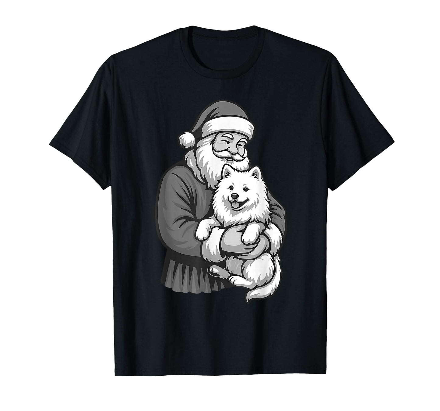 Samoyed Santa Claus Christmas Dog Lover T-Shirt