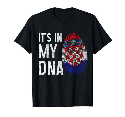 Croatia It's In My DNA Croatian Flag Pride Heritage T-Shirt