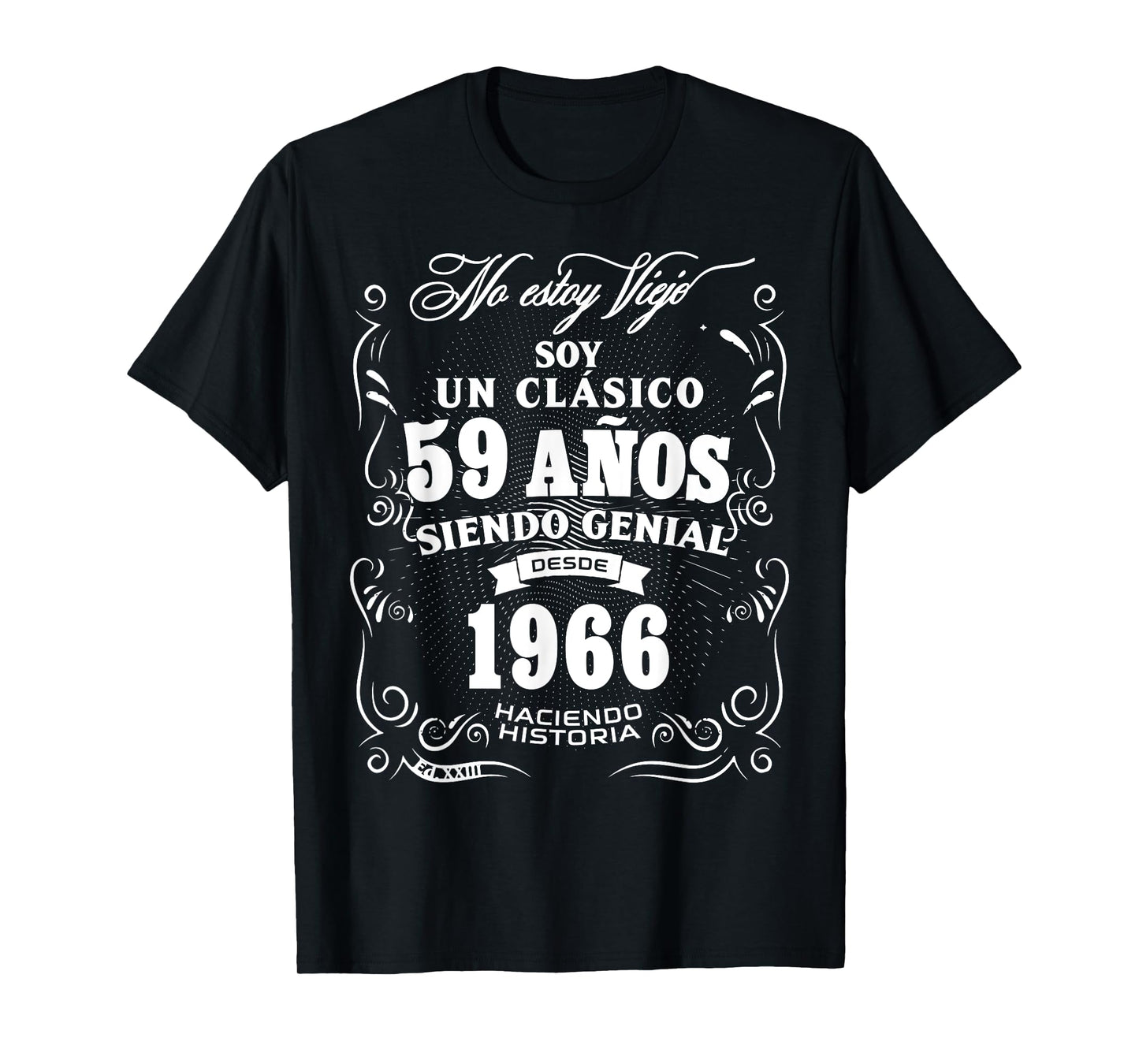 Vintage 59th Birthday Men Funny 1966 59 Birthday Spanish T-Shirt