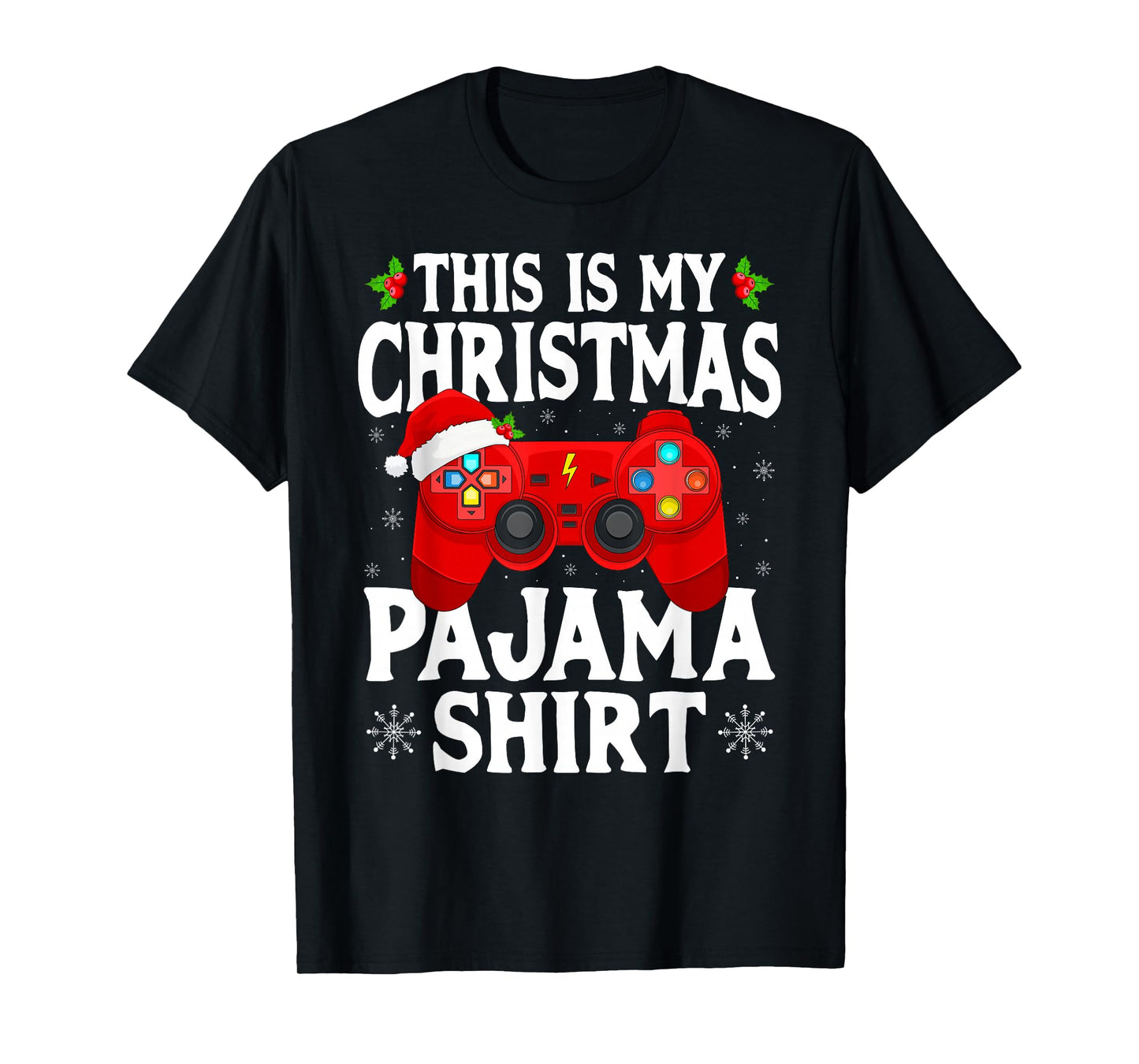 This is My Christmas Pajamas Video Game Gamer Boys Gaming T-Shirt