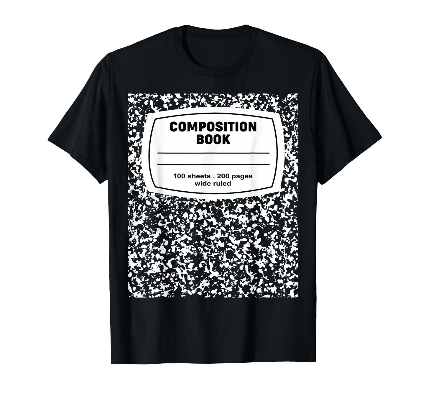 Composition Notebook Halloween Costume Teacher Student T-Shirt
