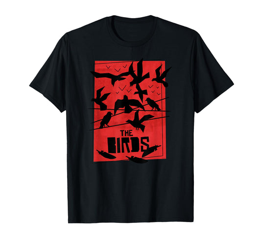 The Birds Alfred Hitchcock Abstract T-Shirt