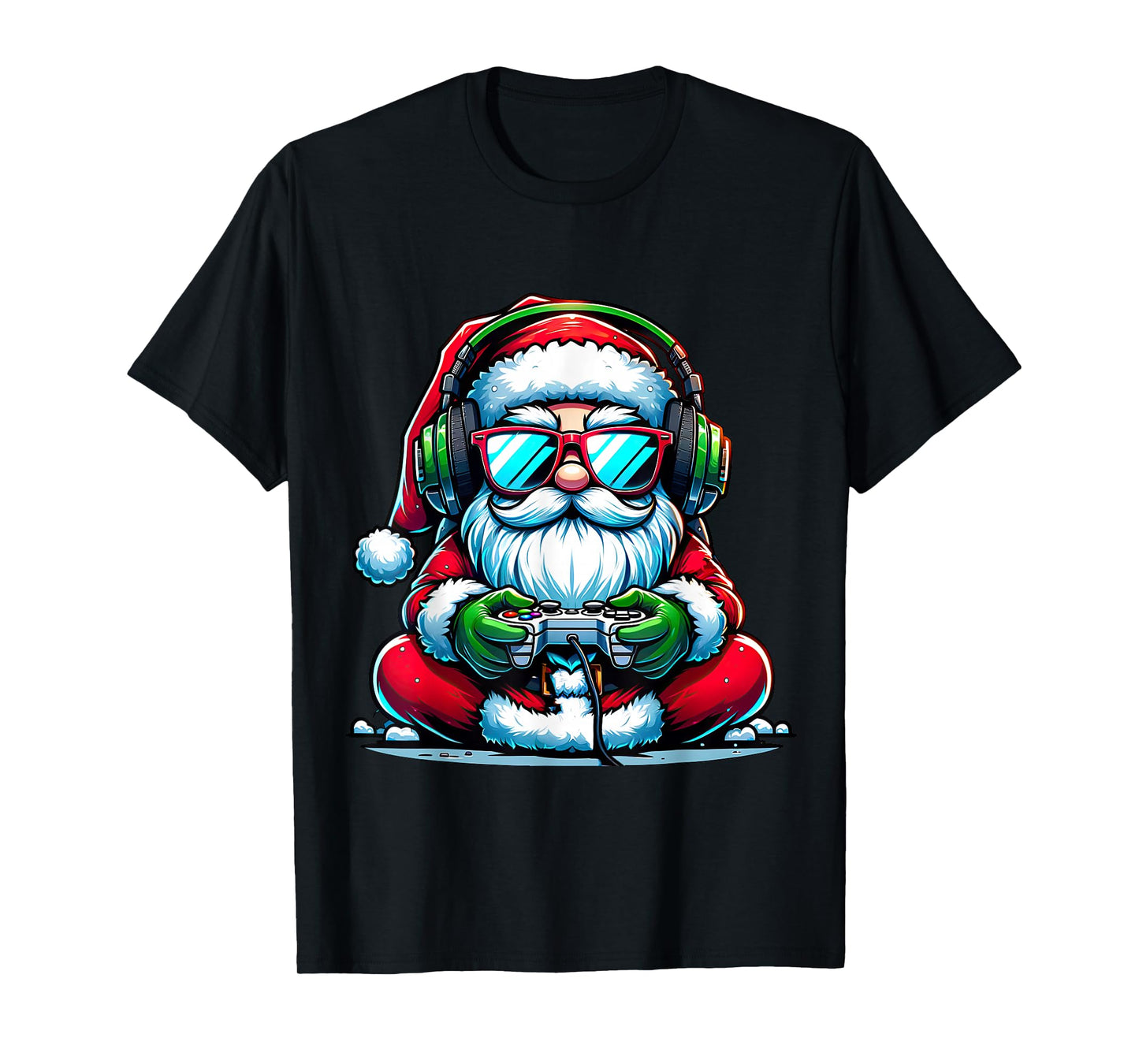 Christmas Gamer Boys Video Game Santa Xmas T-Shirt