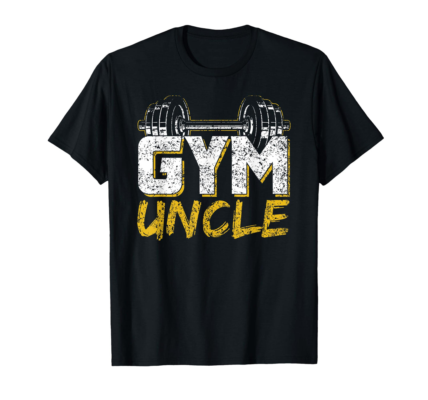 Gym Uncle Black Workout T-Shirt, Unisex-Adults, Short Sleeve, Small, Cotton Blend, Winter, Pull On, 1 Count, 0 Pockets, Distinctive Fitness Design, Lightweight