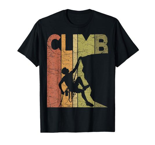 Climber Vintage Rock Climbing Retro Bouldering Climber T-Shirt