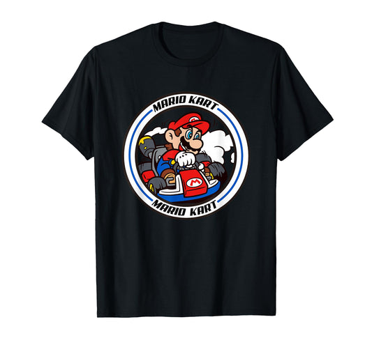 Mario Kart Speed Racer Classic Mario Circle T-Shirt