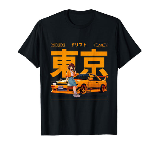 JDM Tokyo Japan Drift Race Car Tuning Retro Vintage Graphic T-Shirt