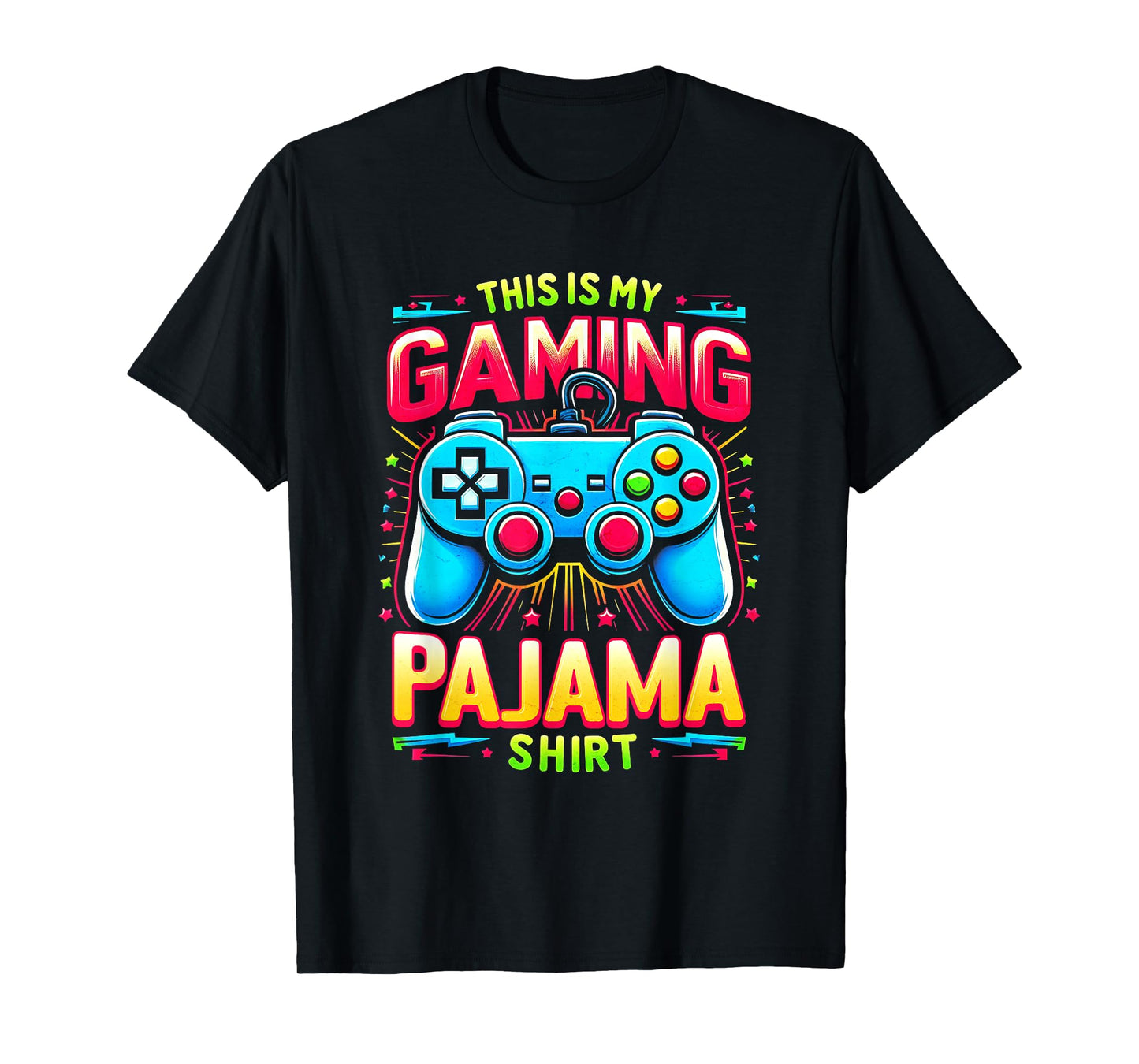 This Is My Gaming Pajama Shirt Gamepad Video Game Gamer T-Shirt