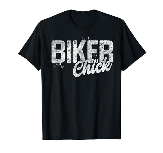 Classic Motorcycle Biker Biker Chick T-Shirt