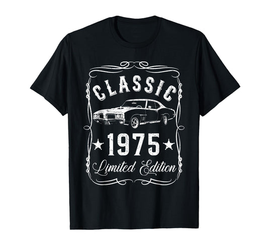 50th Birthday Classic Limited Edition 1975 Vintage Men Women T-Shirt
