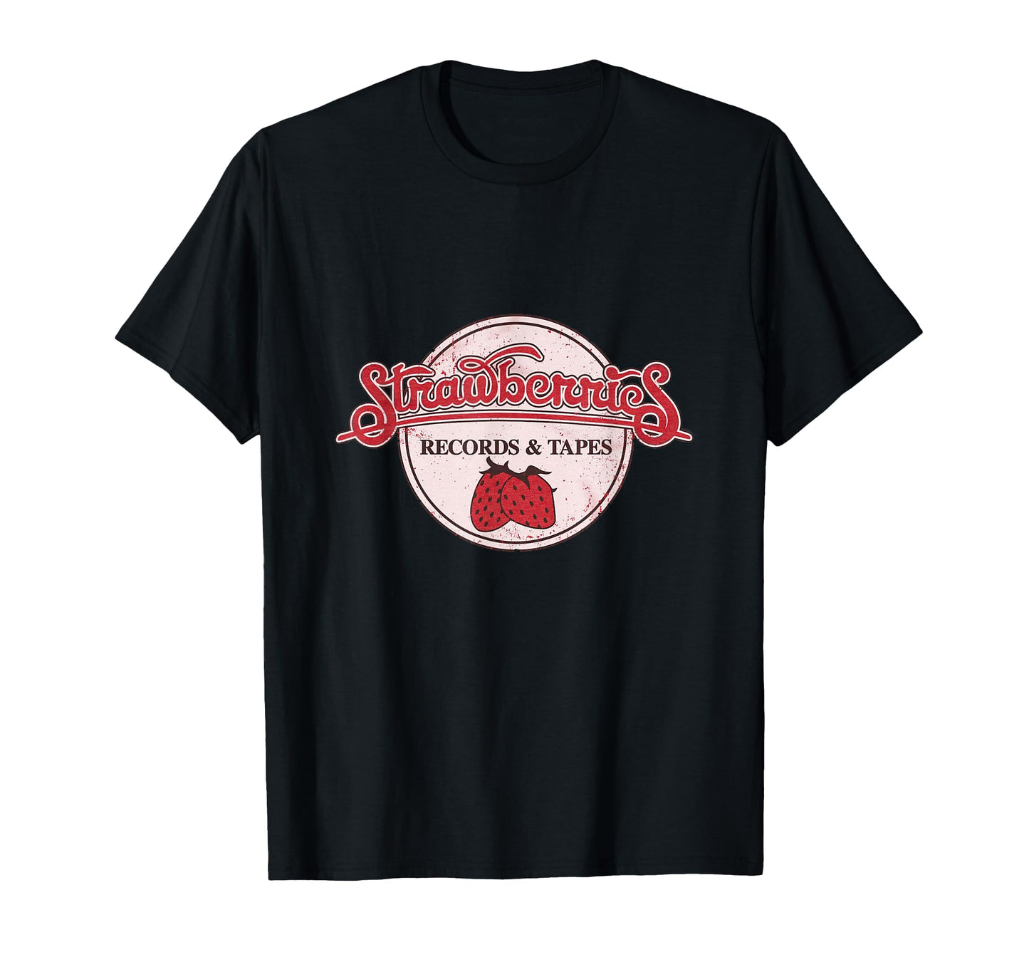 Strawberries Records & Tapes Defunct Music Store Nostalgic T-Shirt