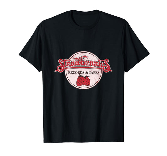 Strawberries Records & Tapes Defunct Music Store Nostalgic T-Shirt
