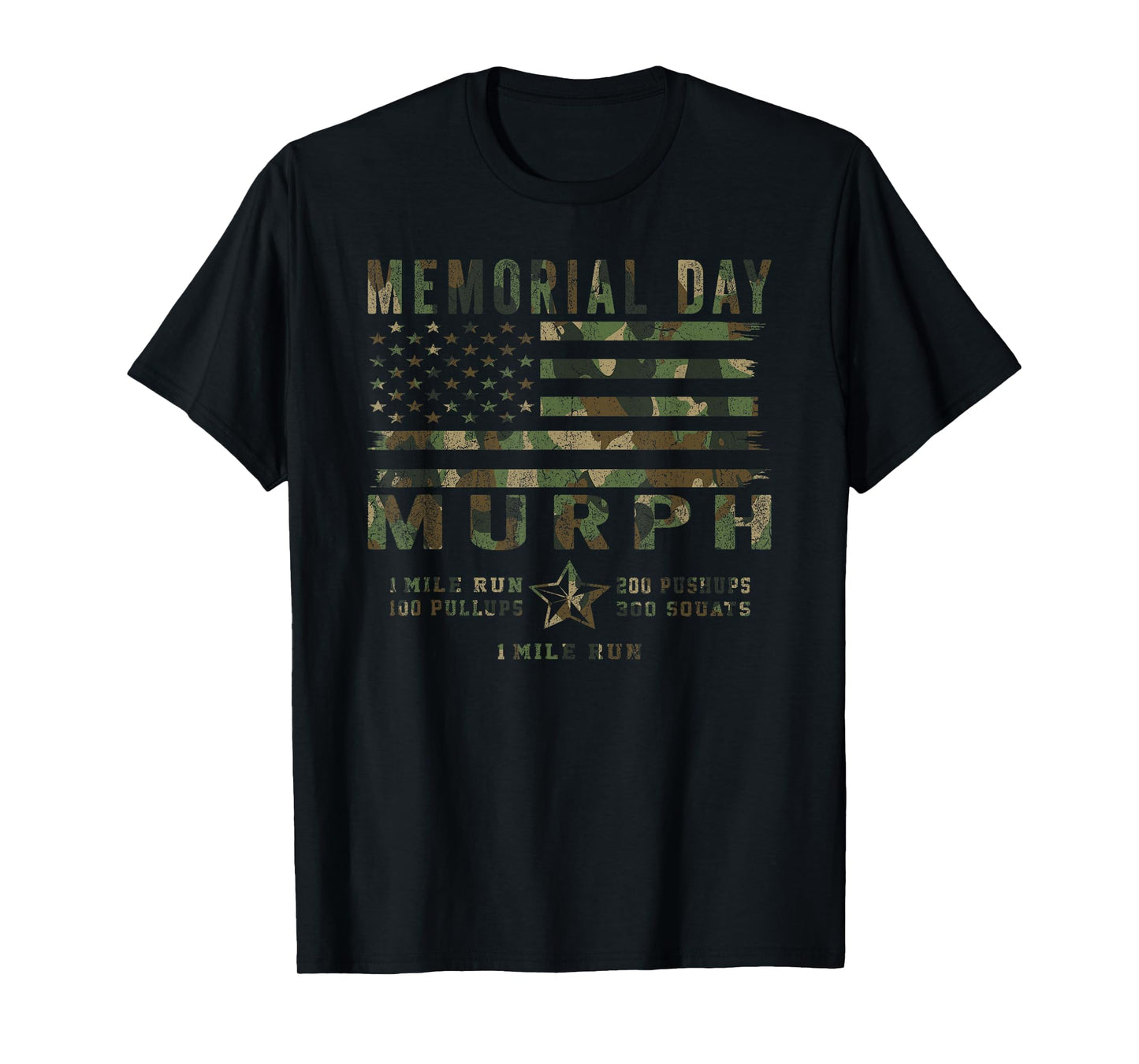 Murph Challenge Memorial Day Workout Gym US Patriotic Men T-Shirt
