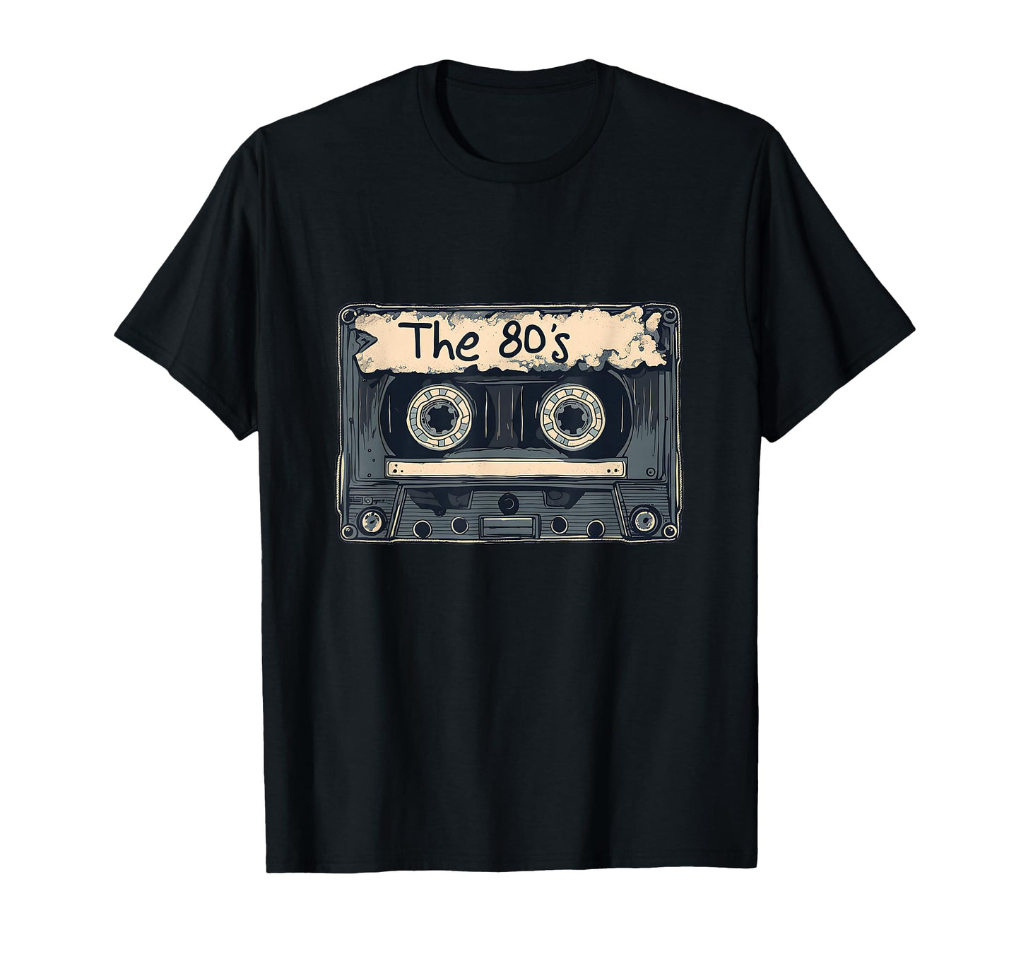 Nostalgic 80's Retro Cassette Throwback Mix Tape 90's T-Shirt