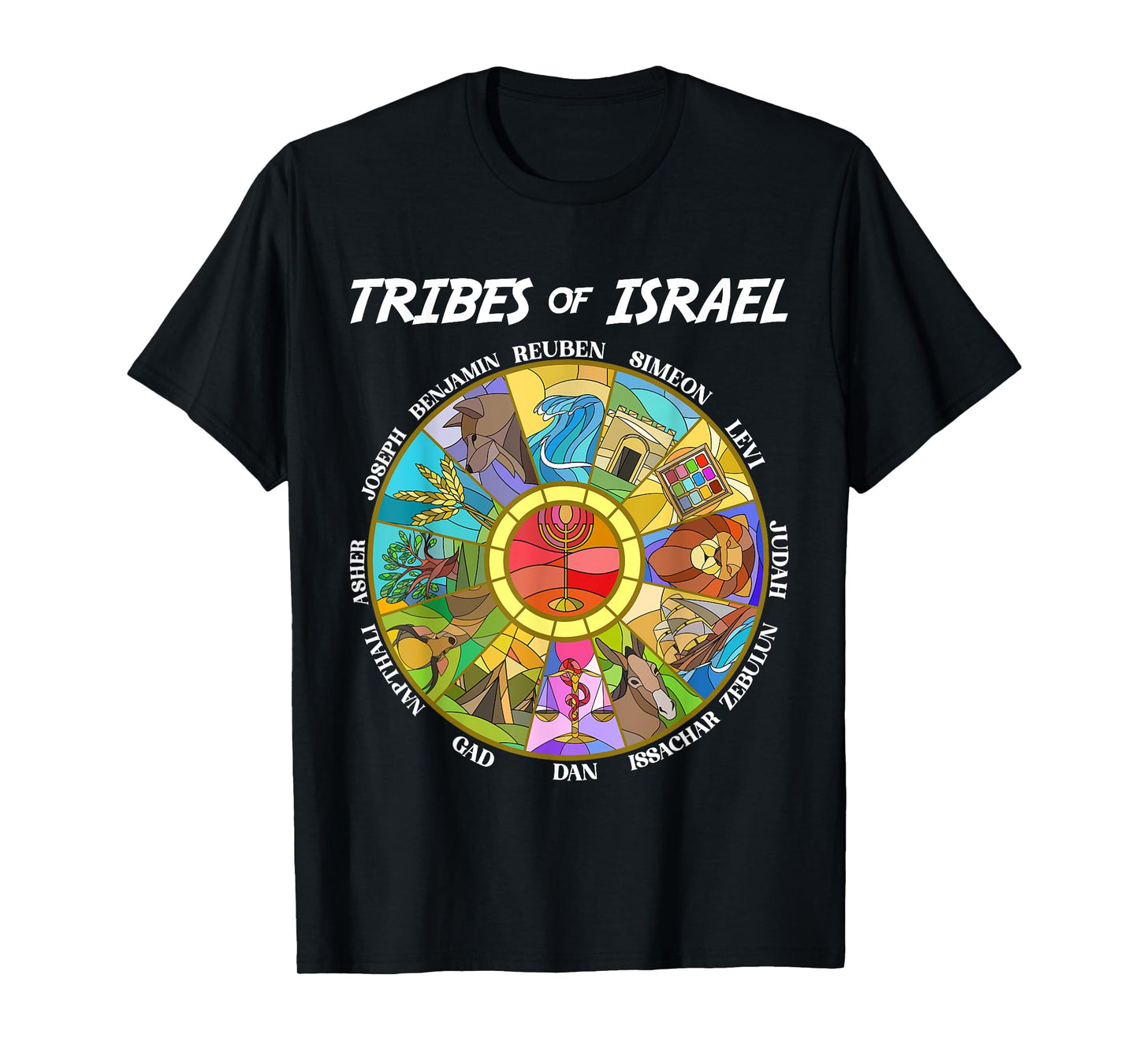 Tribes Of Israel Nation Hebrew Twelve Sons Jewish Judah T-Shirt
