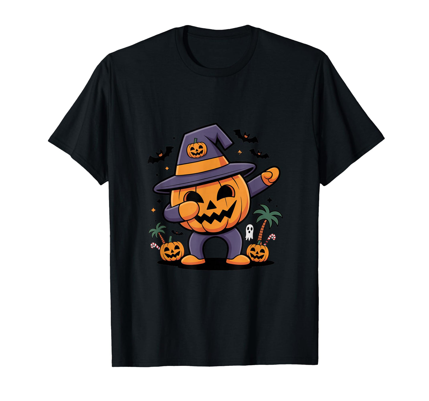 Dabbing Pumpkin Witch – Funny Halloween Costume Party T-Shirt