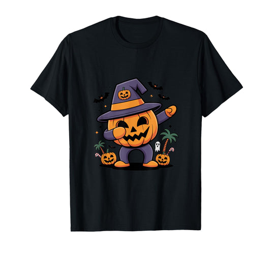 Dabbing Pumpkin Witch – Funny Halloween Costume Party T-Shirt
