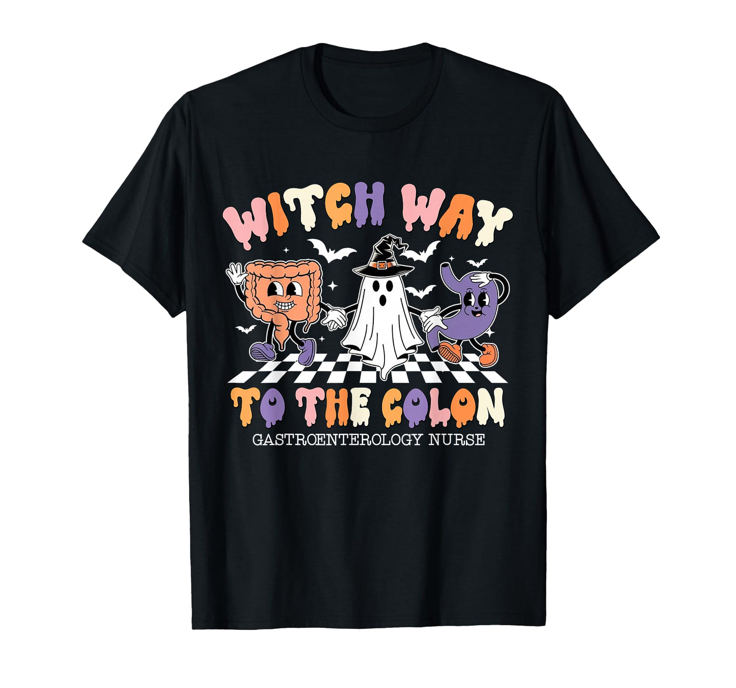 Witch Way to The Colon Gastroenterology Nurse Halloween T-Shirt