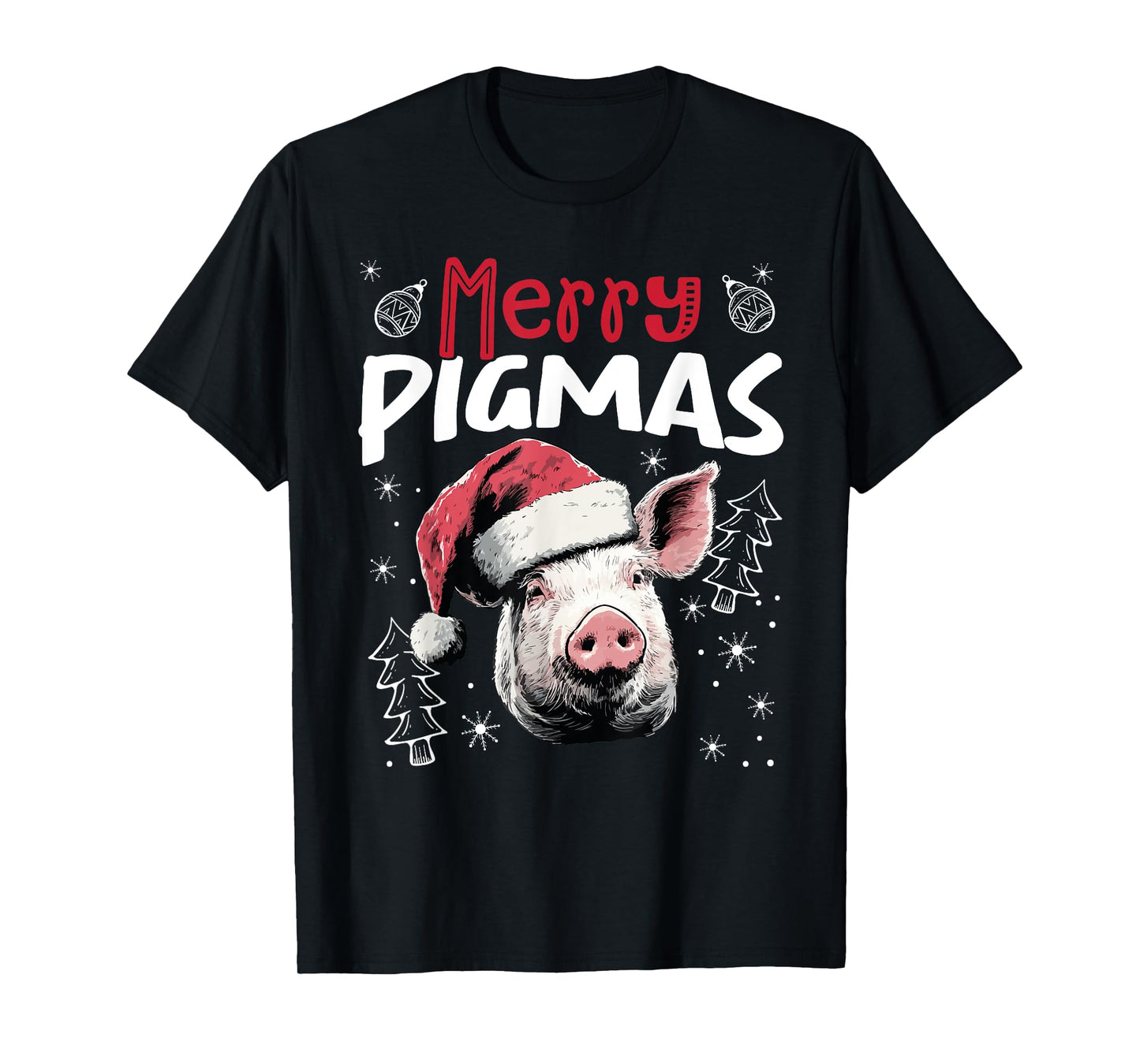 Merry Pigmas Funny Christmas Pig T-Shirt