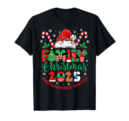 Family Christmas 2025 Matching Outfit Xmas Squad Santa T-Shirt