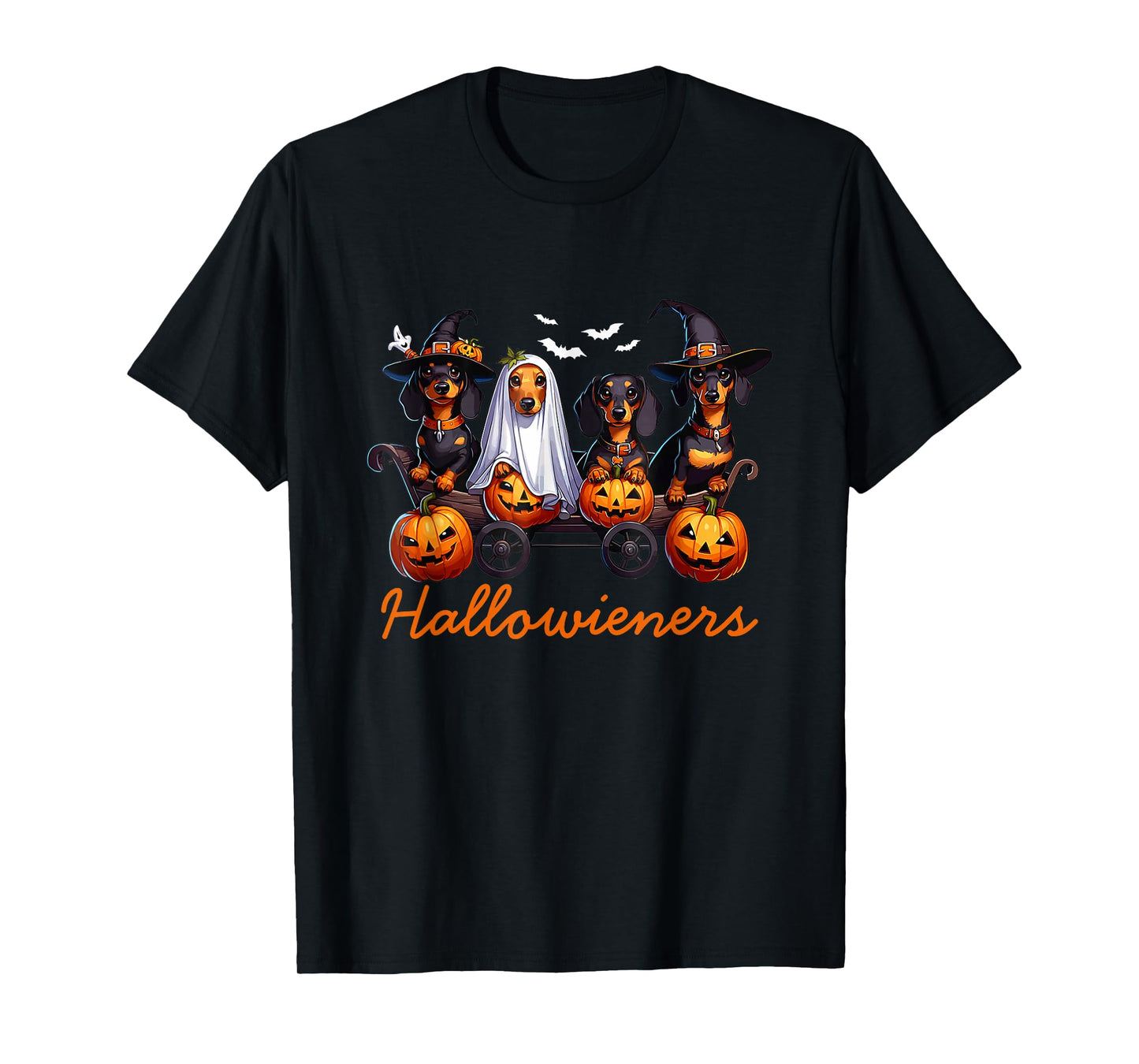 Hallowiener Dachshund Pumpkin Costume Art T-Shirt