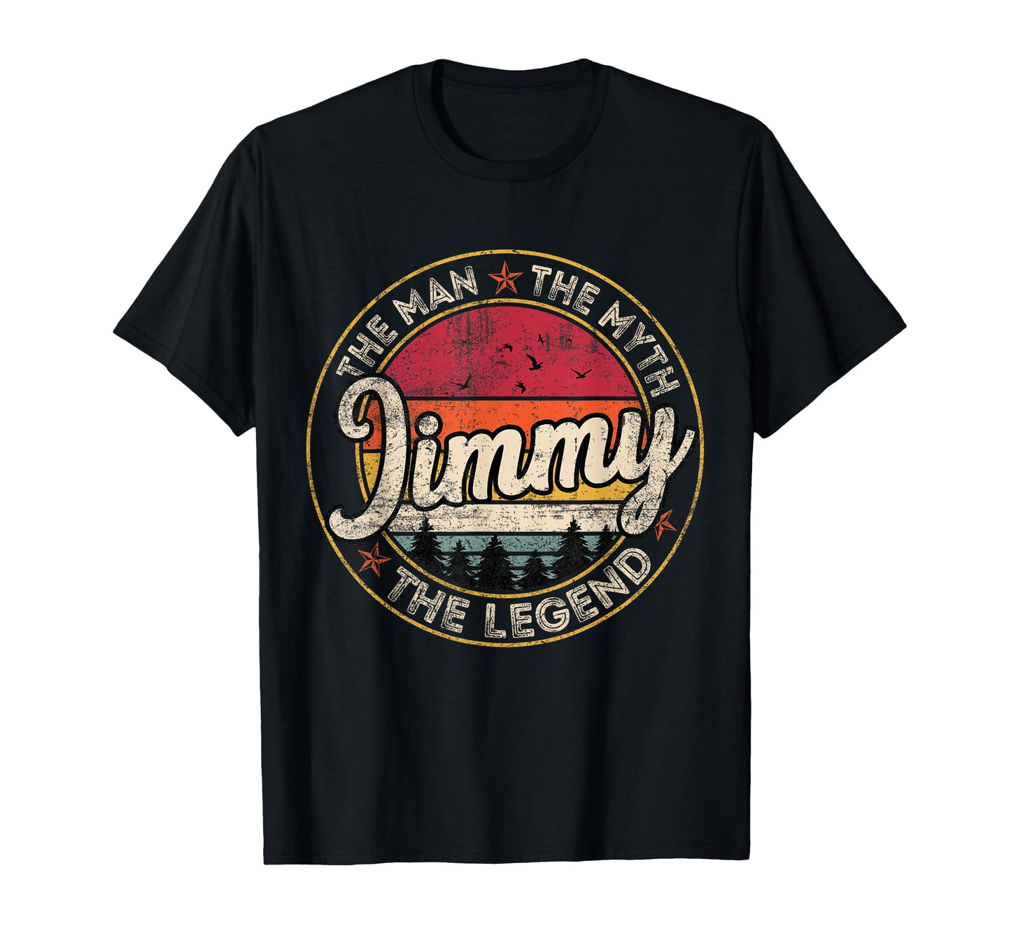 Jimmy The Man The Myth The Legend Personalized Name T-Shirt