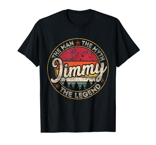 Jimmy The Man The Myth The Legend Personalized Name T-Shirt
