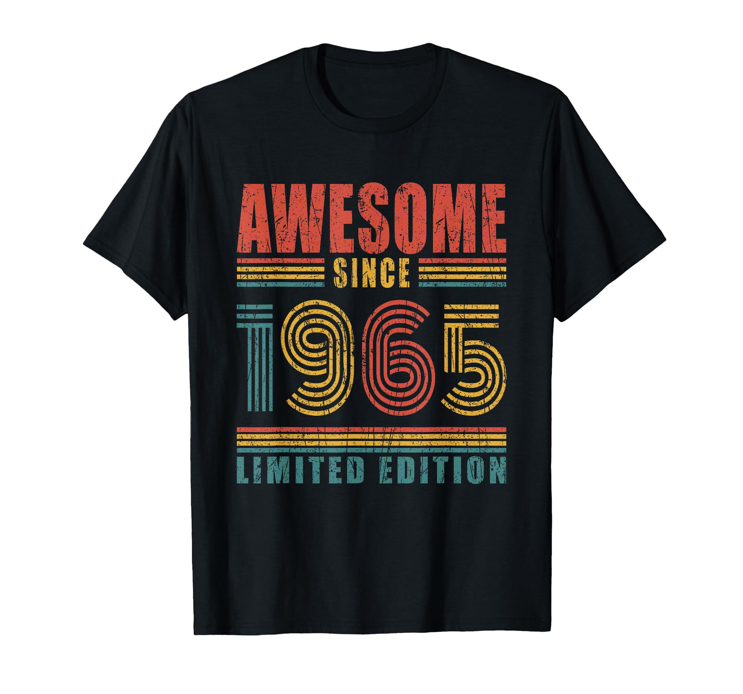 60th Birthday Awesome Since 1965 Vintage 60 Birthday T-Shirt