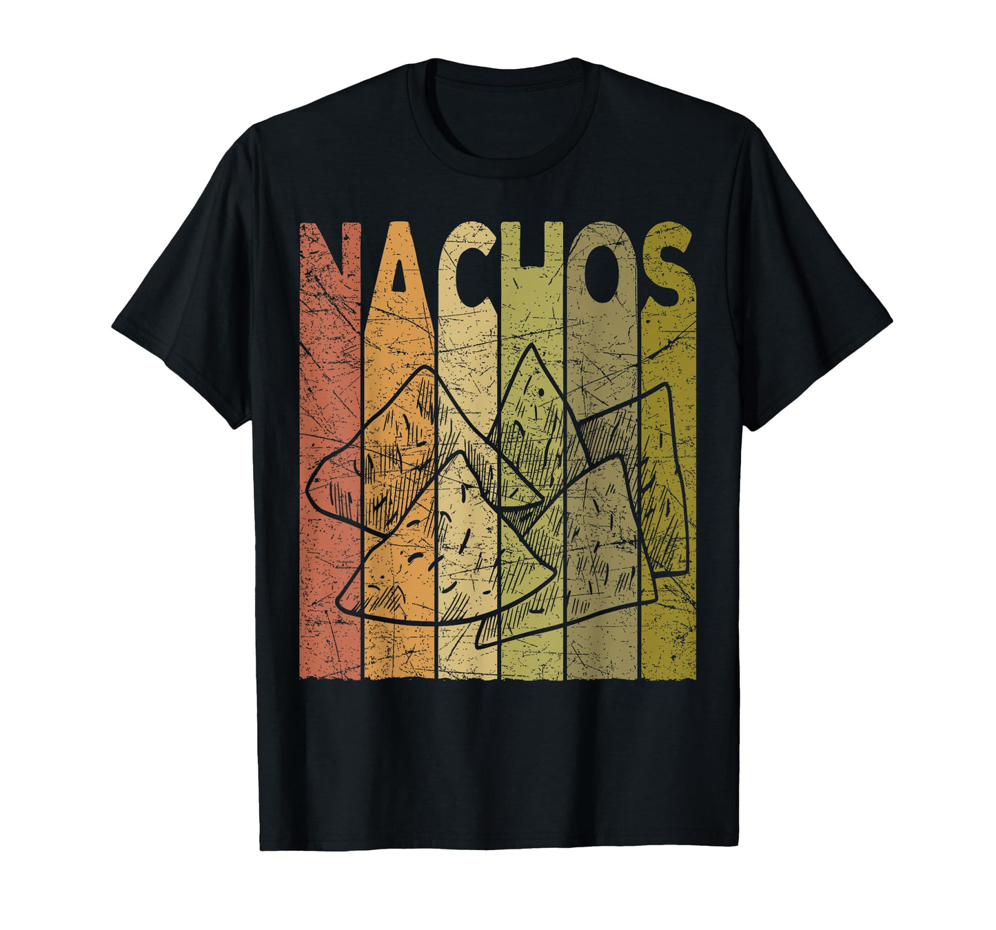 Mexican Nachos Vintage Mexican Food Retro Foodie Nacho T-Shirt