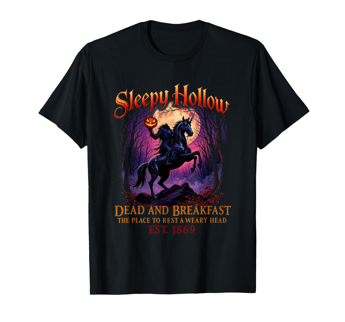 Vintage Sleepy Hollow Horseman Halloween Spooky Season T-Shirt