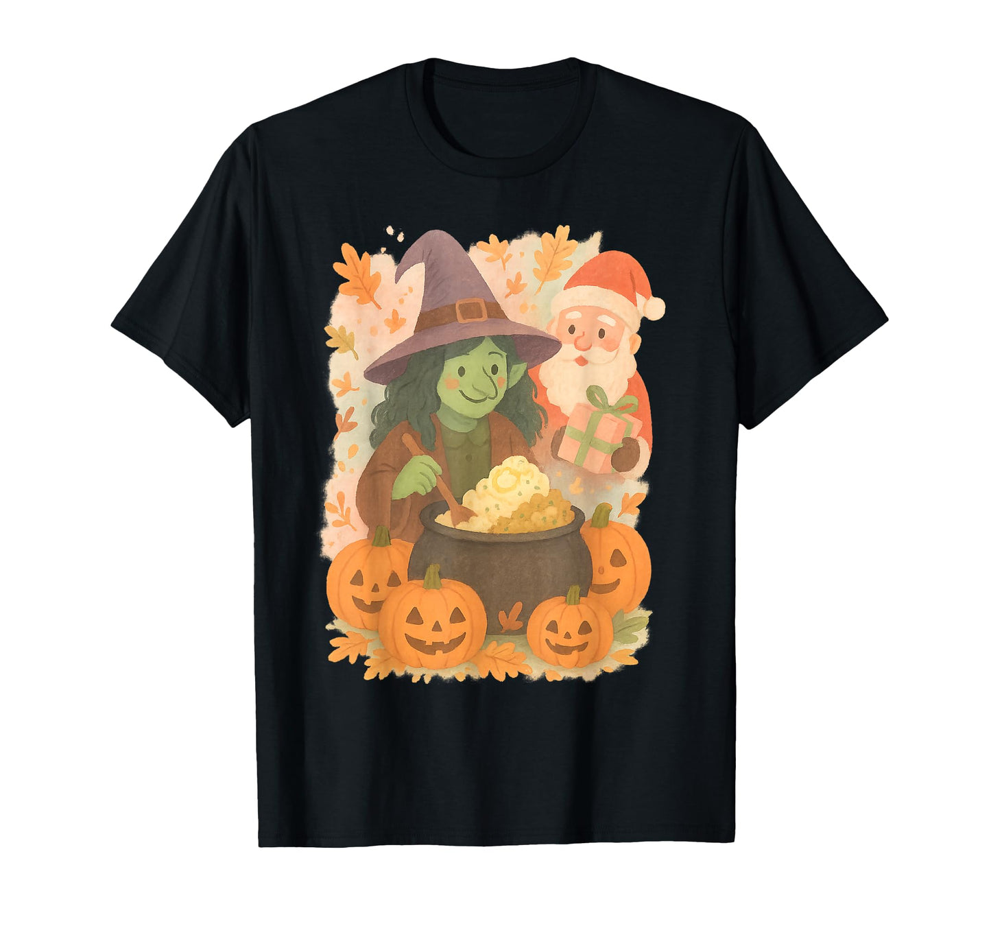 Whimsical Witch Gift for Halloween Thanksgiving Christmas T-Shirt