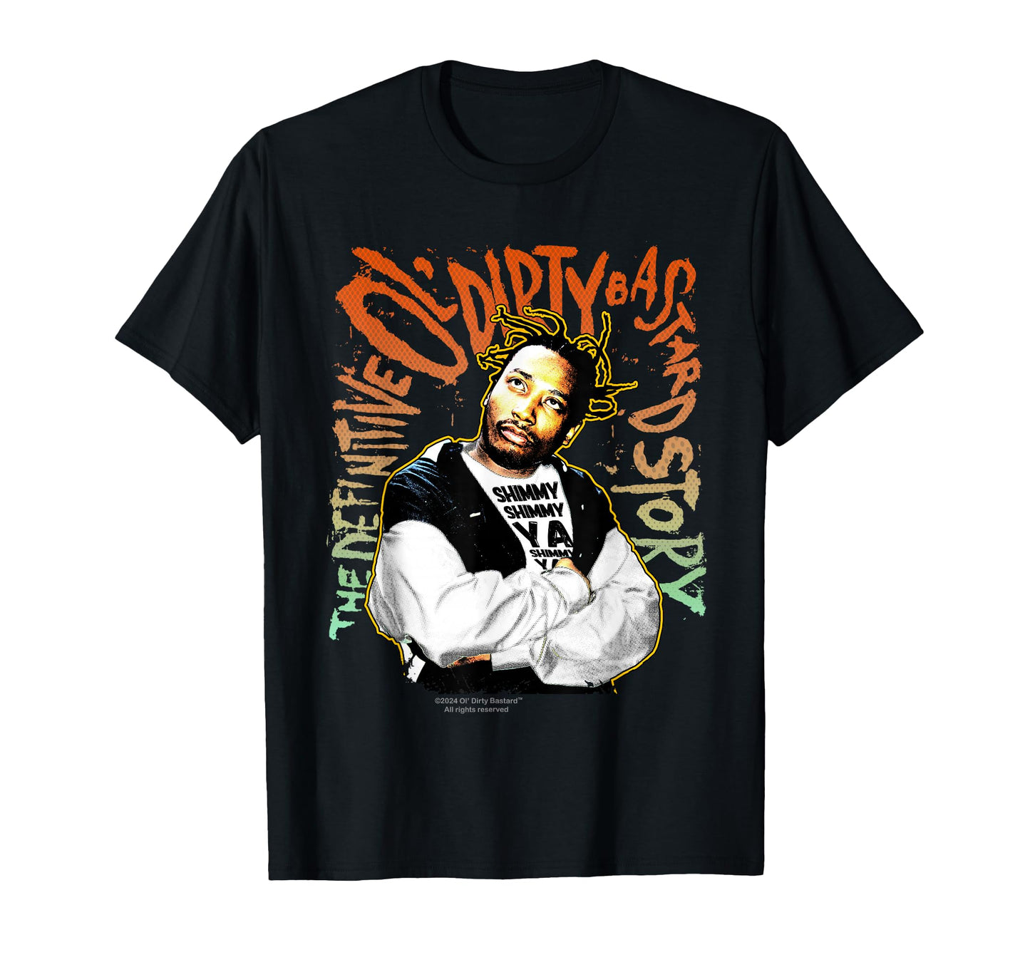 ODB Ol Dirty Ba--ard Shimmy Ya Retro 90s Hip Hop Rap Style T-Shirt