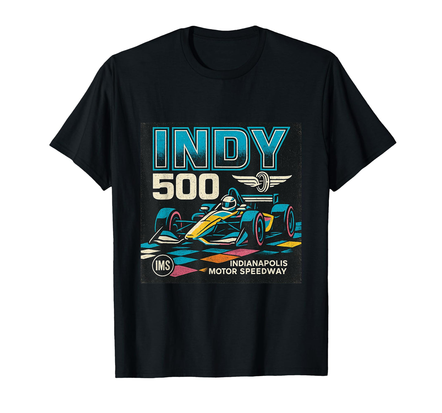 Indy 500 Vintage Race Car Art T-Shirt
