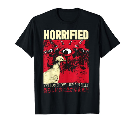 Horrified Pigeon japanese T-Shirt