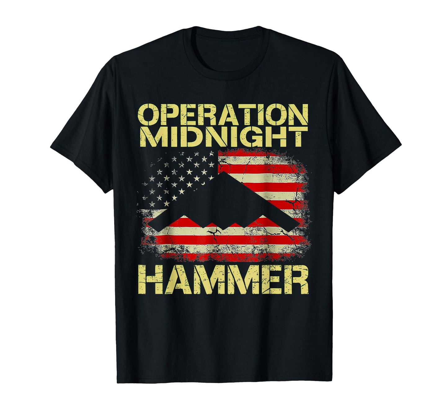 Retro Operation Midnight Hammer with American Flag T-Shirt