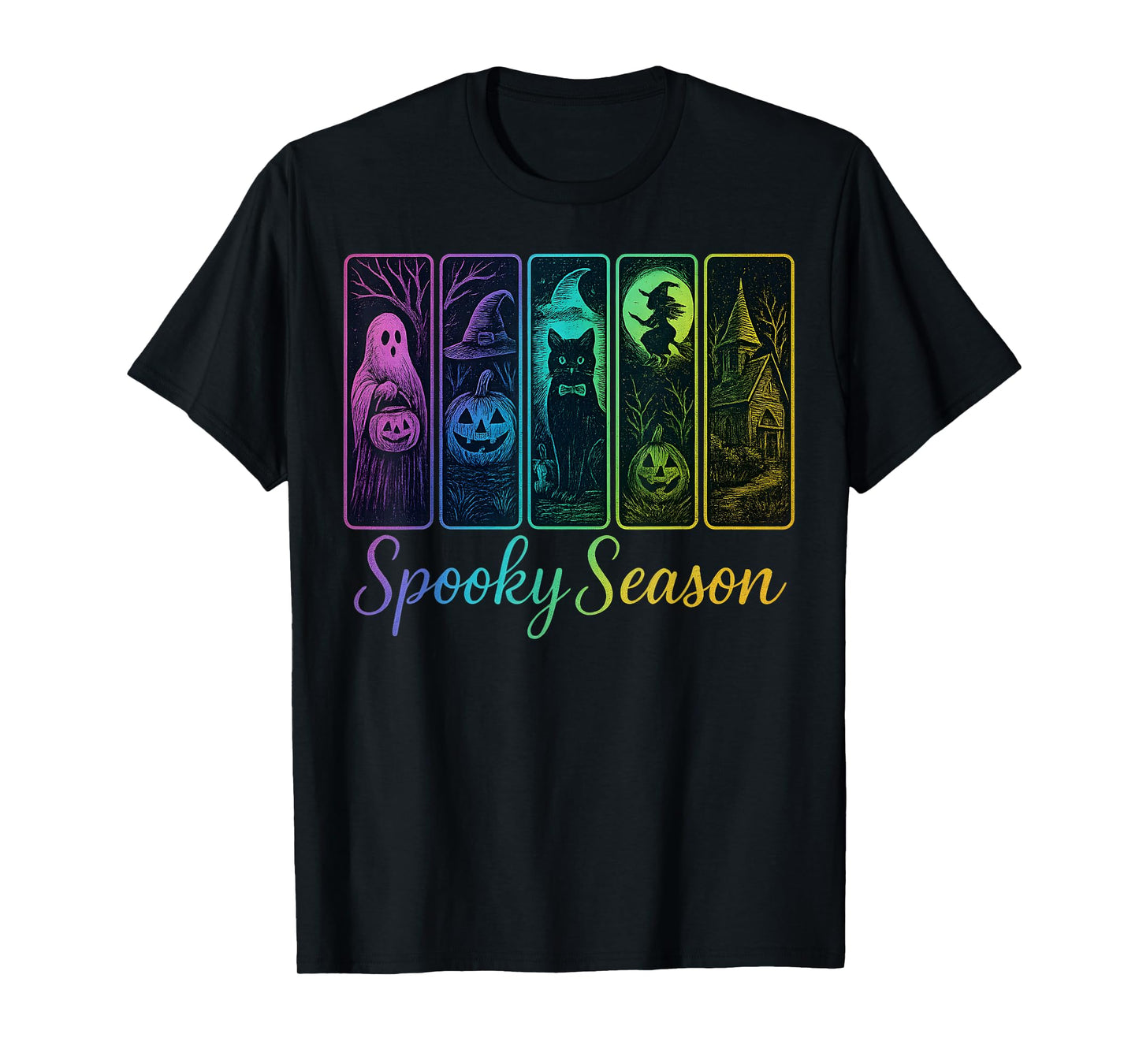 Vintage Halloween Horror Spooky Season Costume Men Women Kid T-Shirt