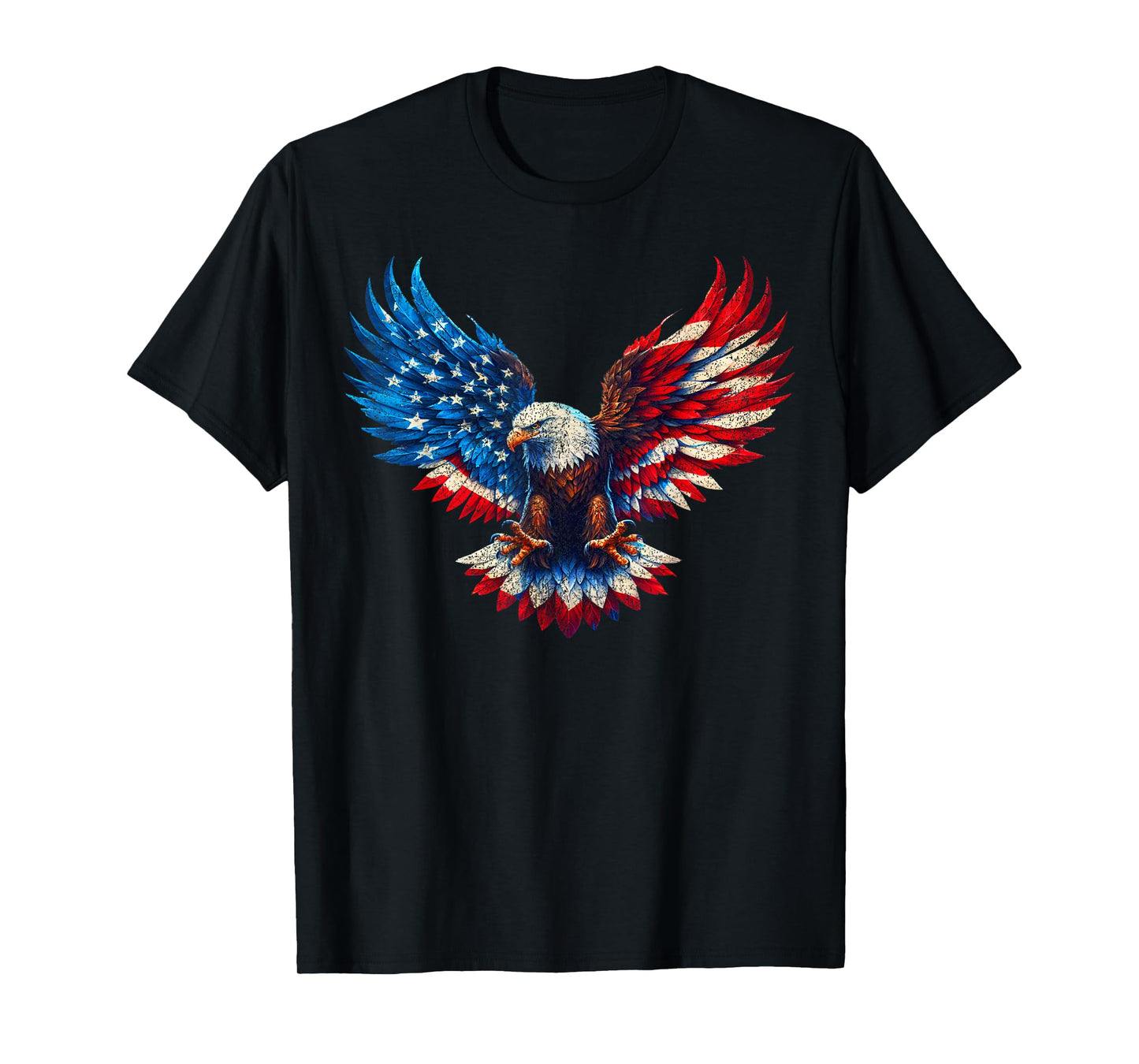 American Flag Bald Eagle Patriotic Eagle 4th of July USA T-Shirt