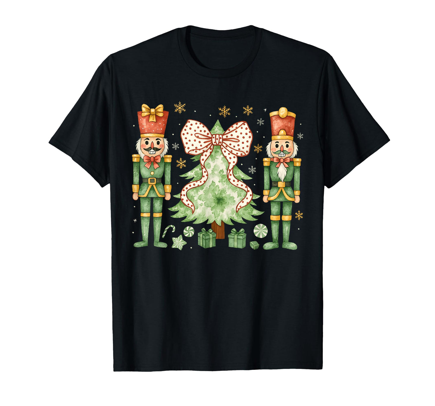 Merry Christmas Tree Nutcracker Ballet Dance Women Kids Girl T-Shirt