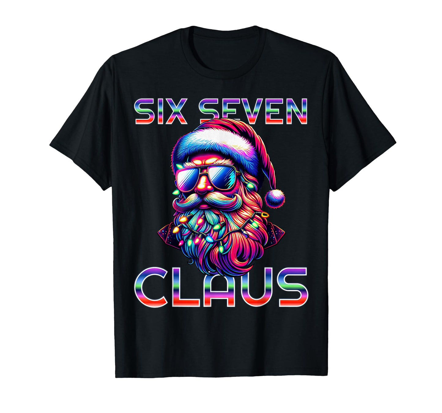 67 Christmas Funny Six Seven Meme Brainrot Santa Claus Boys T-Shirt