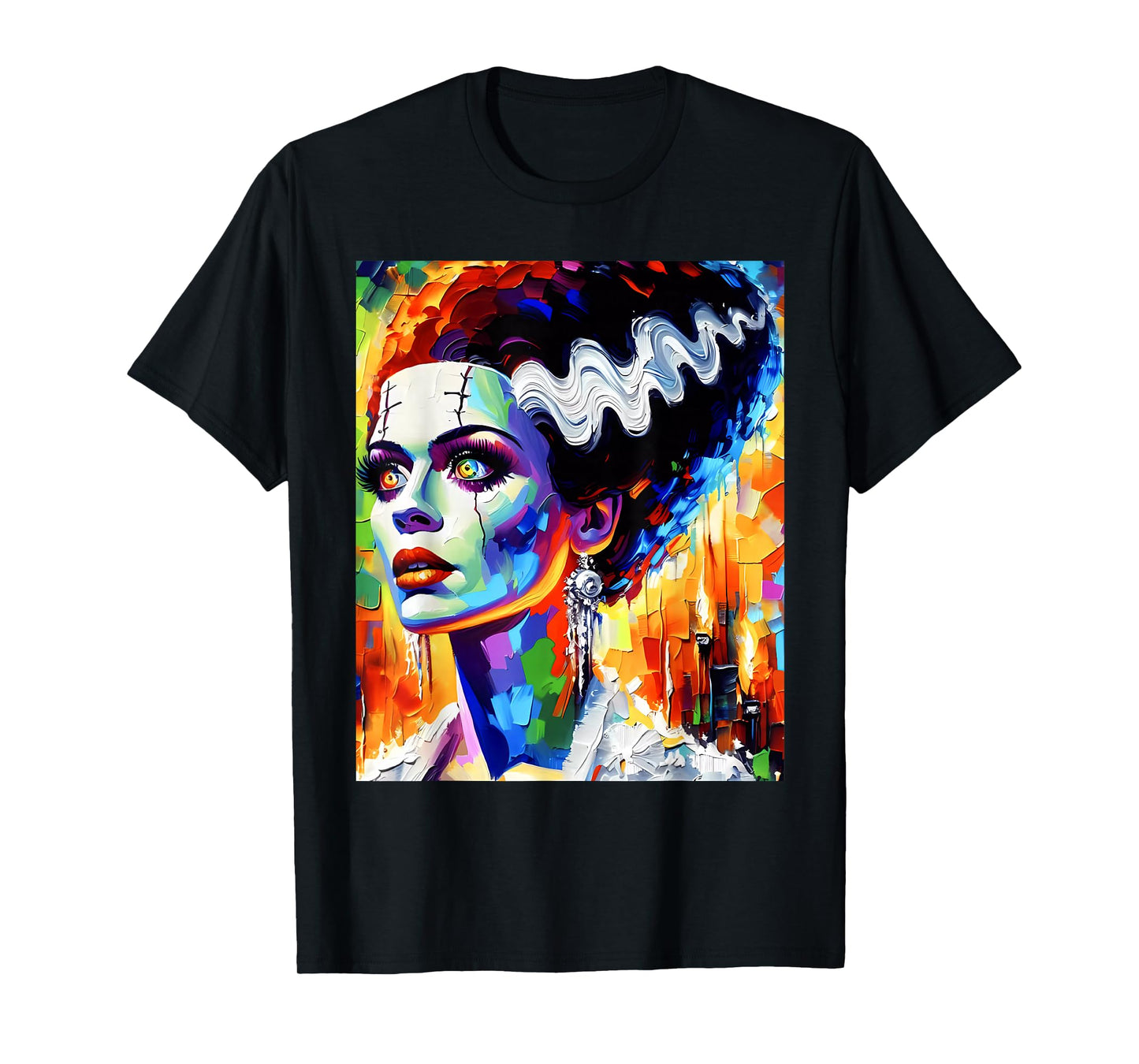 Frankenstein Monster And Bride Halloween Matching Couple T-Shirt